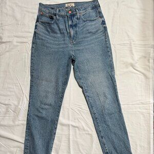 Madewell Faded Denim Straight Leg Jeans Size 8